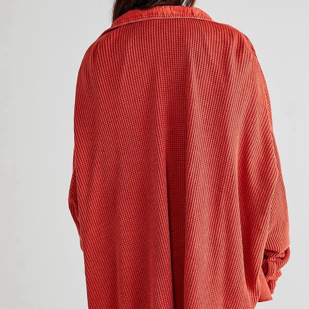 Free People NWT Women’s Oversized One Scout Jacket Rust Color Size L $128 Retail - Picture 4 of 16